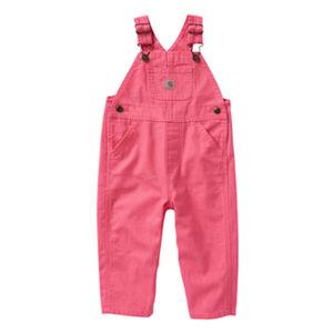 Carhartt Pink Canvas Baby Overalls 12M Cotton Bib Toddler